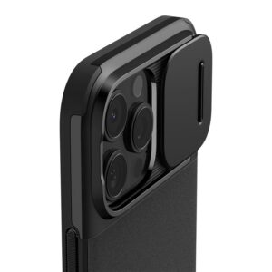 Apple iPhone 16 Pro Spigen Optik Armor Mag MagSafe dėklas telefonui juodos spalvos - Image 13