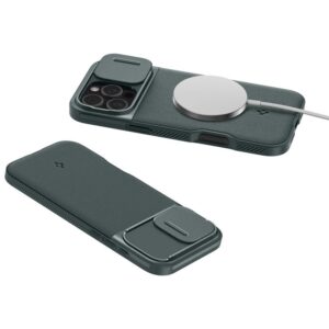 Spigen Optik Armor MagSafe, abyss green - Apple iPhone 16 Pro - Image 13