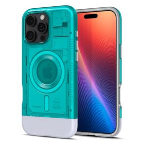 Spigen Classic C1 MagSafe, bondi blue - Apple iPhone 16 Pro