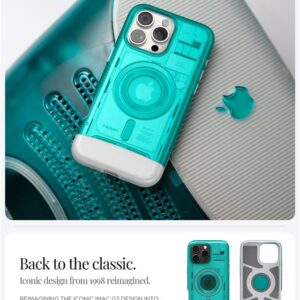 Spigen Classic C1 MagSafe, bondi blue - Apple iPhone 16 Pro - Image 13