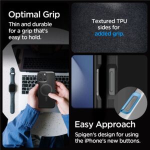 Spigen Core Armor Mag MagSafe Apple iPhone 16 Pro - dėklas telefonui juodos matinės spalvos - Image 18