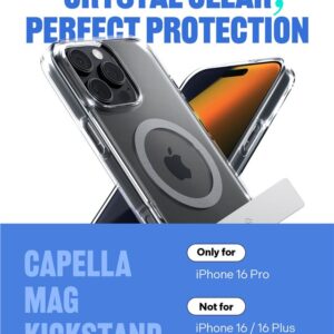 Spigen Caseology Capella MagSafe Kickstand, clear pilkos spalvos - Apple iPhone 16 Pro - Image 10