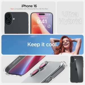 Spigen Ultra Hybrid MagSafe Apple iPhone 16 - dėklas telefonui skaidrus - Image 14
