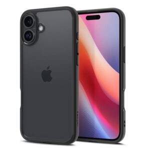 Spigen Ultra Hybrid Apple iPhone 16 - dėklas telefonui juodos matinės spalvos - Image 10