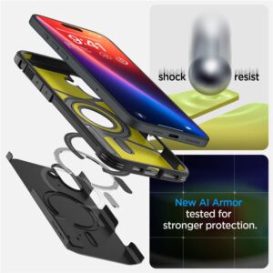 Spigen Tough Armor MagSafe su stoveliu Apple iPhone 16 - dėklas telefonui juodos spalvos - Image 13