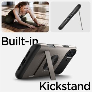 Spigen Slim Armor MagSafe, gunmetal - Apple iPhone 16 - Image 11