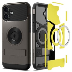 Spigen Slim Armor MagSafe, gunmetal - Apple iPhone 16 - Image 8