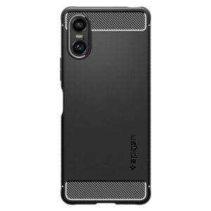 Sony Xperia 10 VI Spigen Rugged Armor Matte dėklas telefonui juodos spalvos - Image 7