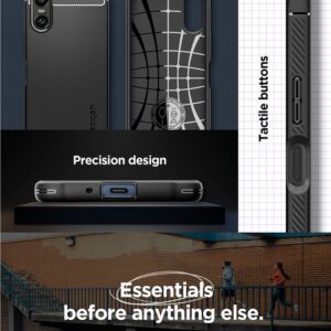 Sony Xperia 10 VI Spigen Rugged Armor Matte dėklas telefonui juodos spalvos - Image 8