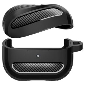 Samsung Galaxy Buds 3 / 3 Pro Spigen Rugged Armor Matte dėklas ausinėms juodos spalvos - Image 11