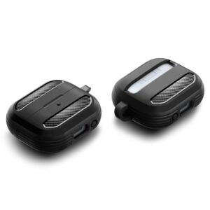 Samsung Galaxy Buds 3 / 3 Pro Spigen Rugged Armor Matte dėklas ausinėms juodos spalvos - Image 13