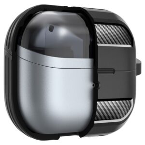Samsung Galaxy Buds 3 / 3 Pro Spigen Rugged Armor Matte dėklas ausinėms juodos spalvos - Image 19