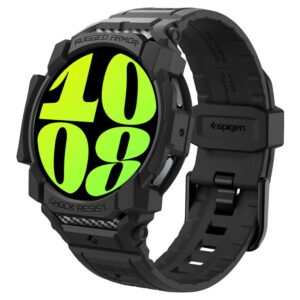 Spigen Rugged Armor Pro - Strap + Case for Samsung Galaxy Watch 7 40 mm (Matte Black) - Image 7