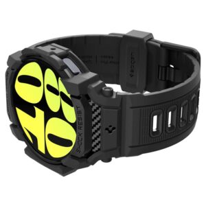 Spigen Rugged Armor Pro - Strap + Case for Samsung Galaxy Watch 7 40 mm (Matte Black) - Image 11