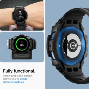 Spigen Rugged Armor Pro - Strap + Case for Samsung Galaxy Watch 7 40 mm (Matte Black) - Image 14