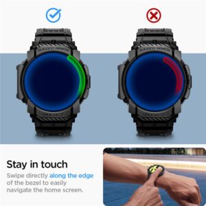 Spigen Rugged Armor Pro - Strap + Case for Samsung Galaxy Watch 7 40 mm (Matte Black) - Image 16