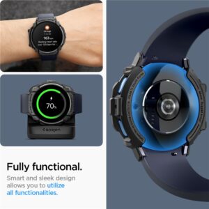 Spigen Rugged Armor - Case for Samsung Galaxy Watch 7 44 mm (Matte Black) - Image 10
