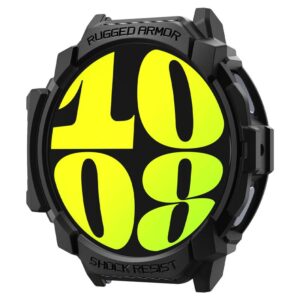 Spigen Rugged Armor - Case for Samsung Galaxy Watch 7 44 mm (Matte Black) - Image 12