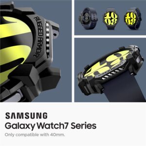 Spigen Rugged Armor - Case for Samsung Galaxy Watch 7 44 mm (Matte Black) - Image 15