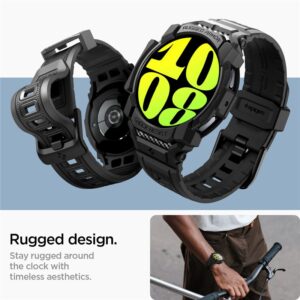 Spigen Rugged Armor Pro - Strap + case for Samsung Galaxy Watch 7 44 mm (Matte Black) - Image 8