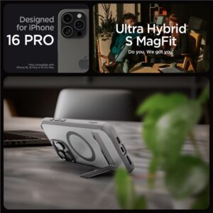 Spigen Ultra Hybrid S MagSafe, frost pilkos spalvos - Apple iPhone 16 Pro - Image 2
