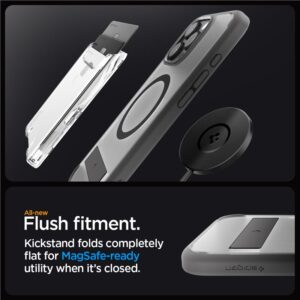 Spigen Ultra Hybrid S MagSafe, frost pilkos spalvos - Apple iPhone 16 Pro - Image 4