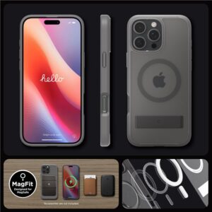 Spigen Ultra Hybrid S MagSafe, frost pilkos spalvos - Apple iPhone 16 Pro - Image 7