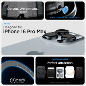 Spigen Ultra Hybrid Mag MagSafe - dėklas skirtas Apple iPhone 16 Pro Max Zero One Natural Titanium - Image 14