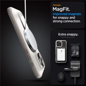 Spigen Ultra Hybrid Mag MagSafe Apple iPhone 16 Pro Max - dėklas telefonui titano spalvos - Image 12