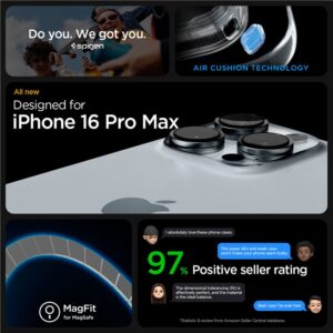 Spigen Ultra Hybrid Mag MagSafe Apple iPhone 16 Pro Max - dėklas telefonui titano spalvos - Image 17