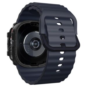 Dėklas Samsung Galaxy Watch 7 (44 mm) Spigen Rugged Armor Matte juodos spalvos - Image 15