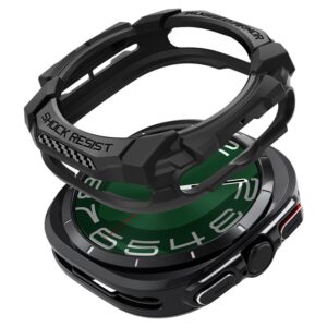 Dėklas Samsung Galaxy Watch 7 (44 mm) Spigen Rugged Armor Matte juodos spalvos - Image 16