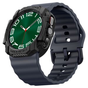 Dėklas Samsung Galaxy Watch 7 (44 mm) Spigen Rugged Armor Matte juodos spalvos - Image 18