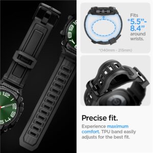 Apyrankė Samsung Galaxy Watch Ultra 2024 / 2025 (47 mm) Spigen Rugged Armor "Pro" matinės juodos spalvos - Image 11