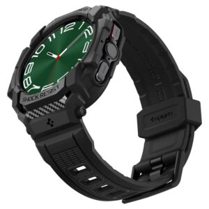 Apyrankė Samsung Galaxy Watch Ultra 2024 / 2025 (47 mm) Spigen Rugged Armor "Pro" matinės juodos spalvos - Image 13