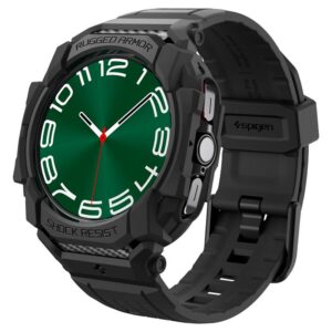 Apyrankė Samsung Galaxy Watch Ultra 2024 / 2025 (47 mm) Spigen Rugged Armor "Pro" matinės juodos spalvos - Image 10