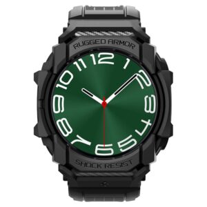 Apyrankė Samsung Galaxy Watch Ultra 2024 / 2025 (47 mm) Spigen Rugged Armor "Pro" matinės juodos spalvos - Image 16