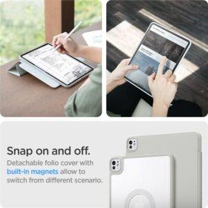 Spigen Air Skin Pro Onetap, pilkos spalvos - Apple iPad Pro 11" 2024 - Image 12