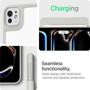 Spigen Air Skin Pro Onetap, pilkos spalvos - Apple iPad Pro 11" 2024 - Image 15