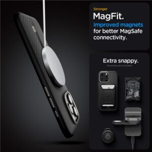 Spigen Enzo Aramid Mag MagSafe - Case Apple iPhone 16 Pro Max Black / Natural - Image 11