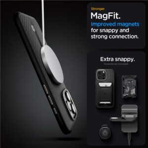 Spigen Enzo Aramid Mag MagSafe - Case Apple iPhone 16 Pro Black / Natural - Image 15
