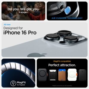 Apple iPhone 16 Pro Spigen Tough Armor "T" Mag MagSafe dėklas telefonui juodos spalvos - Image 19