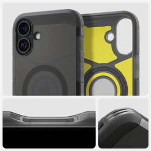 Spigen Tough Armor MagSafe, frost juodos spalvos - Apple iPhone 16 - Image 2