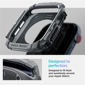 Dėklas Apple Watch 10 (46mm) Spigen Rugged Armor Dark gray - Image 11