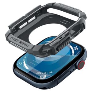 Dėklas Apple Watch 10 (46mm) Spigen Rugged Armor Dark gray - Image 20