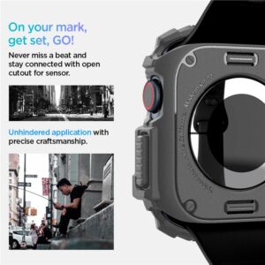 Dėklas Apple Watch 10 (46mm) Spigen Rugged Armor Dark gray - Image 12