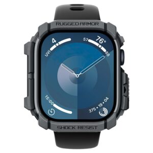 Dėklas Apple Watch 10 (46mm) Spigen Rugged Armor Dark gray - Image 19