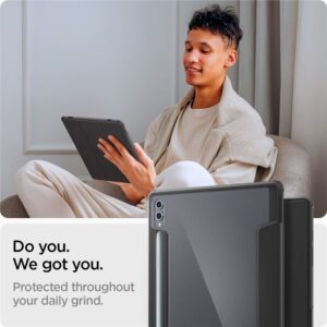 Spigen Ultra Hybrid Pro, juodos spalvos - Samsung Galaxy Tab S10/S9/S8 Ultra - Image 17