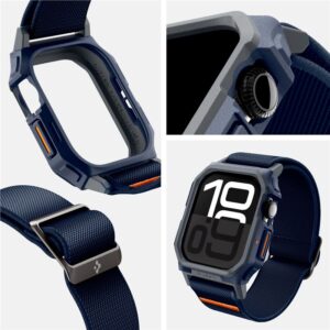 Spigen Lite Fit "Pro" Strap for Apple Watch 10 46mm - Navy Blue - Image 17