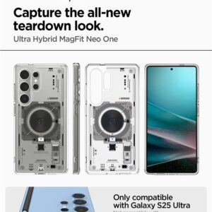 Spigen Ultra Hybrid Mag dėklas skirtas Samsung Galaxy S25 Ultra Neo One - skaidrus - Image 11